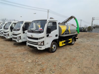 藍牌3方吸糞車 抽污水糞便車